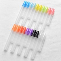 네일오일펜공병 100 개몫 다채로운 지상 유리 향수 스프레이 병 여행 별도 Ottling 청정기 작은 Svample 샘플 바이알, 5ml+red