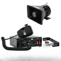 중장비 사이렌 앰프 스피커 12v 24v 차량용 확성기, 24V 200W + 비스듬한 검정색 스피커