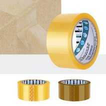 신선식품 스티로폼 러버 박스테이프 50개 이사 공장 포장 OPP 테잎 택배용, 러버테이프 40M 황색 50P