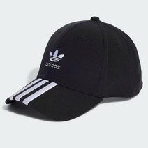 아디다스 클래식 스톤워시드 베이스볼 모자_A II0743, 블랙/ML