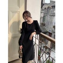 여성 원피스 긴소매 롱 드레스 A라인 여자원피스 봄 여름 가을 인박카015