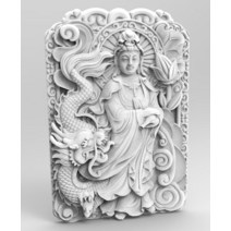 STL 모델 디지털 3D 릴리프 CNC 라우터 프린터 Artcam Aspire Dragon and Avalokitesvara Buddha, 한개옵션0