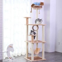 캣타워 고양이 반려묘 보드 스크래쳐 캣폴 숨숨 둥지, 캣츠오션플레이아이스바인캣클라이밍프레임여름신작