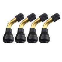 전동 스쿠터 킥보드 4pcs 타이어 밸브 스템 직각 스냅인 고무 전기 및 xiaomi m365 전기 용 90도 황동, 찢어진 조각