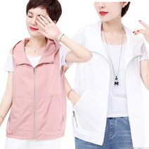 라오농 여름신상 여성 후드조끼 민소매 나시 자켓 빅사이즈 +d206LL