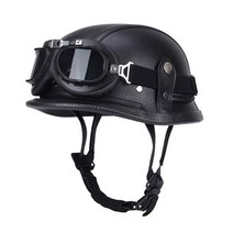 독일군 병정 모모쭌 오토바이 바이크 하이바 헬멧 할리 반모 여름 오픈스페이스 레트로 빈티지 헬멧 유광 무광 xxxl, AC