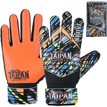 Taipan Sports 축구 골키퍼 장갑 어린이 청소년 및 성인용 4mm 라텍스 손가락 보호 강력한 그립 손바닥과, 02 주황색._07 8