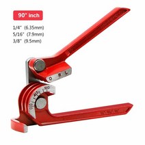 3-In-1 수동 파이프 벤더 6mm 8mm 10mm 3 슬롯 구리 벤딩 머신 에어컨 엘보, [02] 180 degree inch, 1개