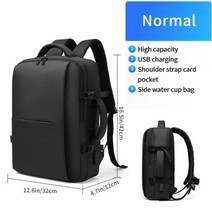 이발 미용가방 배낭 스타일링 출장 메이크업MOYYI 비즈니스 여행 더블 컴파트먼트 USB 충전 배낭 15.6 인치 노트북 배낭을위한 독특한 디지털 가방이있는 다층