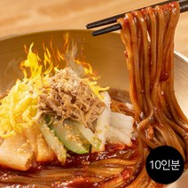 의령소바 특제 맛있게 매운 불비빔소바 10인분 세트 (불비빔양념장1통 + 메밀생면 10인분), 1개