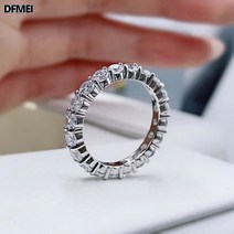DFMEI 모산 큐빅 싱글 큐빅 반지 심플 큐빅 풀링