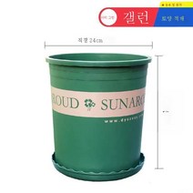 ZZJJC 화분 대전다육플라스틱 특대호 월계다육분재 화분수지갤런 화분, 하이 3갤런 [구경 24cm] 2개담는다., 화분 받침대 없음(비료 보내기)