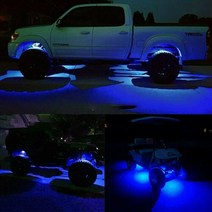 트럭 침대에 대 한 8x 블루 12V LED 락 조명 지프 SUV 픽업 ATV 아래 캐리지 빛, 한개옵션0