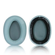 소니 MDR-100ABN WH-H900N 호환용 이어 패드 슬리브 헤드 빔 스폰지 가죽, 라이트 블루