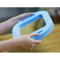 유아 소프트 핸들 안전 거울놀이 하늘색 거울보드, 안전거울하늘