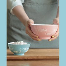 신혼부부 커플 손님 밥그릇 대접 혼밥식기 밥공기 예쁜식탁 테이블웨어, 공기 핑크 1P