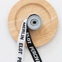 원단킹 2마] 2cm 영문후드끈 2color Z0055 (8219055), 화이트바탕