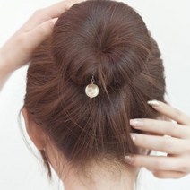 디엠몰 1+1 풍성한 똥머리 만들기 진주는덤 올림머리 똥머리밴드 머리끈 헤어밴드 헤어끈