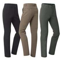 기모 일자 스판 남자 골프 바지 겨울 남성 팬츠 캐주얼, 32, GL926 기모-카키