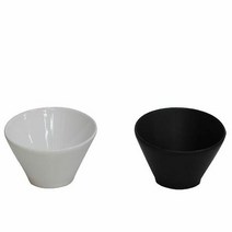 사선 아포카토볼 볼식기 볼그릇 그릇볼 애피타이저볼 원형볼식기, 색  상:블랙, 단품