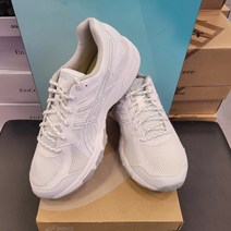 [슈마커] *뉴코아인천점* 아식스 JOG 100T 1021A504 - 100 화이트 발편하고 쿠셔닝 좋은 남성 운동화