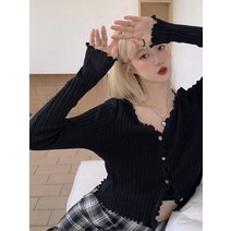 여름 볼레로 가디건 여름용 린넨 봄 가을 여성 긴팔 니트 퍼플 47