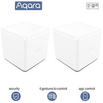 이장원큐브 스마트큐브 Aqara매직 큐브 컨트롤러 지그비 스마트 홈 장치 6 가지 액션으로 제어 Aqara Home mijia 앱으로 작동, [02] 2PCS