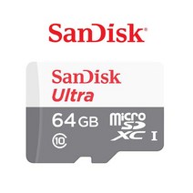샌디스크 EZVIZ C1HC 마이크로SD카드 64G 울트라 MicroSD 어댑터증정, 64GB