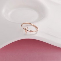 비즈공예 원석 스털링 실버 비행기 숙녀 반지 목걸이 간단한 빛 럭셔리 패션 작은, 04 2