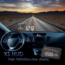 헤드업디스플레이 hud 자동차 속도계 Digital car speedometer KM/h MPH Windshield Project Fuel Warning, 한개옵션0