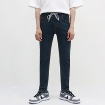 더블옴므 남성용 10컬러 허리밴드 베이직 캐쥬얼 데님팬츠 청바지