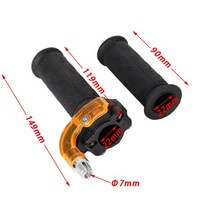 오토바이프레임 오토바이 프레임 홀더 트위스트 스로틀 가속기 그립 + 케이블 47cc 미니 더트 바이크 쿼드, 01 grips