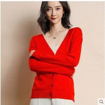 핫핑크가디건 셔츠가디건 여성용 가디건 싱글 브레스티드 브이넥 니트 스웨터 패션 숏 니트웨어 단색 블루 그린 핑크 점퍼 가을