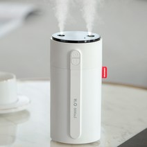 런메시 Runmecy 초음파 스마트 무선 가습기 대용량 가습기 듀얼 가습기, 화이트, 800ml