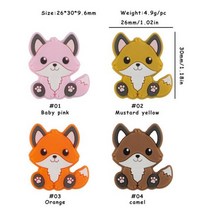Sunrony 올빼미 강아지 꽃 실리콘 비즈 쥬얼리 제작 DIY 키체인 목걸이 팔찌 액세서리 5 개 10, 10pcs, Mix color_2