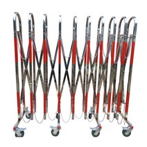 스테인레스 스틸 자바라 건설 안전 접는 울타리 도어스토퍼, 01.높이 1.1m 가로 2.5m