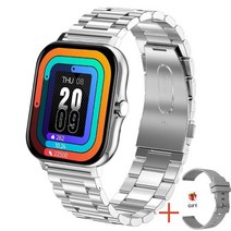 스마트워치 골프 시계 미 워치 수영 에디션 에어 기어핏 4lte 위치추적 fitbit 밴드 티렉스 프로 시계폰 다이얼, 실버 스틸 벨트