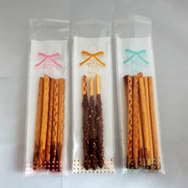 빼빼로데이 opp포장비닐 100매 세트 빼빼로 선물포장지 초콜릿 사탕 선물포장 opp봉투, 1개, 4번 포유 핑크 opp포장비닐 100매 세트