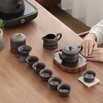 자사다기세트 찻주전자 찻잔쿵푸차 경덕진고급자사호, 4