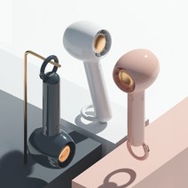 하이온 H20 무선 휴대용 핸디 탁상용 USB 충전식 미니 선풍기, 네이비