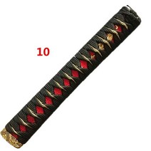 톤파 진압봉 호신 삼단 지팡이검 전술적자기방어스틱 일본 검 katana rayskin amp를 위한 절묘한 손잡이 tsuka 고급 fuchi kashira 좋은 26cm, 10, 1개