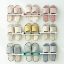 할메이드 욕실 슬리퍼 실내화 욕실화 걸이 꽂이 거치대 정리대, 민트, 1개