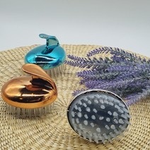 달자샵 셀프 두피관리 마사지 샴푸 브러쉬 비듬 각질 스케일링 케어, 로즈골드, 1Pcs