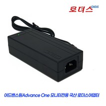 어드밴스원OTR24H8 OT270HSNLED OT270FLED OT270WH OT270SNLED AF-215WDLED 모니터호환 12V 3.5A/3.3A 3A 국산 로더스어댑터, 어댑터+파워코드1.8M