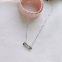 편지 티타늄 강철 목걸이 chane 패션 짧은 쇄골 체인 수영 간단한 야생없이