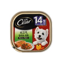 간식 노령견 캔 쇠고기 현미 야채 100g 살코기 배합사료 불도그 퍼그 미니핀 셰틀랜드쉽독 보스턴테리어