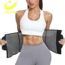 헬창선물 리프팅벨트 여자헬스벨트 중량벨트 lazawg 땀 밴드 허리 트레이너 여성 슬리밍 체중 감소 허리 트리머 weightlifting bodi shaper 벨리 버너 땀, 회색 9191, l
