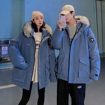 DuckLady 홍콩풍 트렌드 다운 점퍼 루즈핏 패딩 점퍼 롱패딩