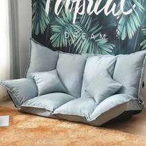 24평쇼파 다리없는 저상형 낮은 좌식 바닥 쇼파 소파 이지체어, 스카이