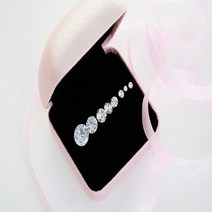 [낱개판매] 10K 베이직 큐빅 귀걸이